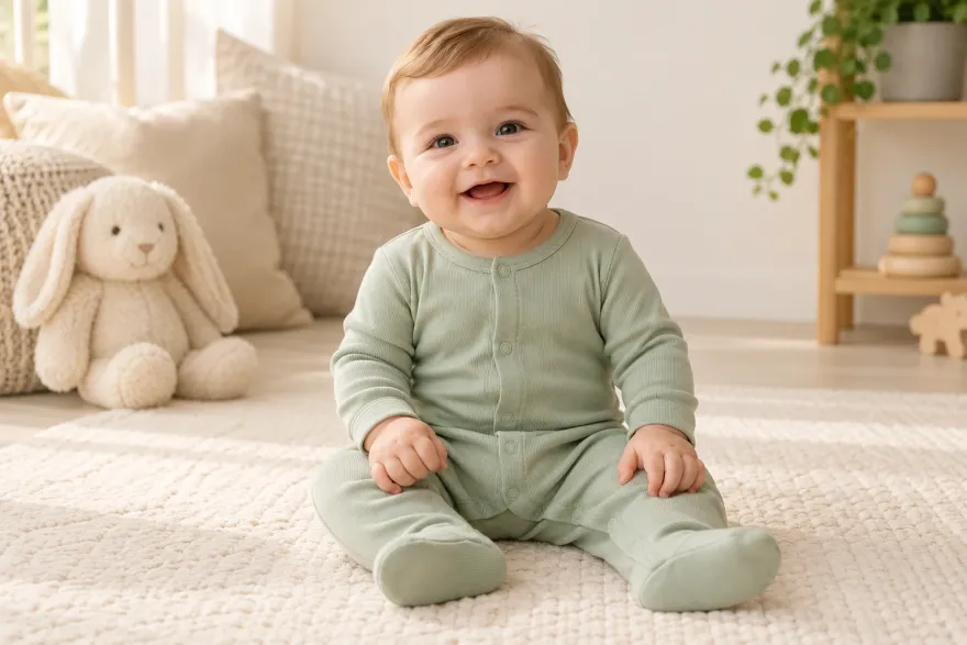 Bebek tulumu kataloğu için bebek model başvurusu