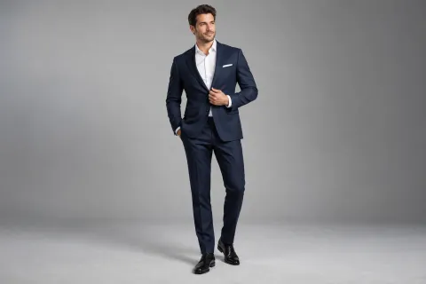 Erkek takım elbise kataloğu için model başvurusu