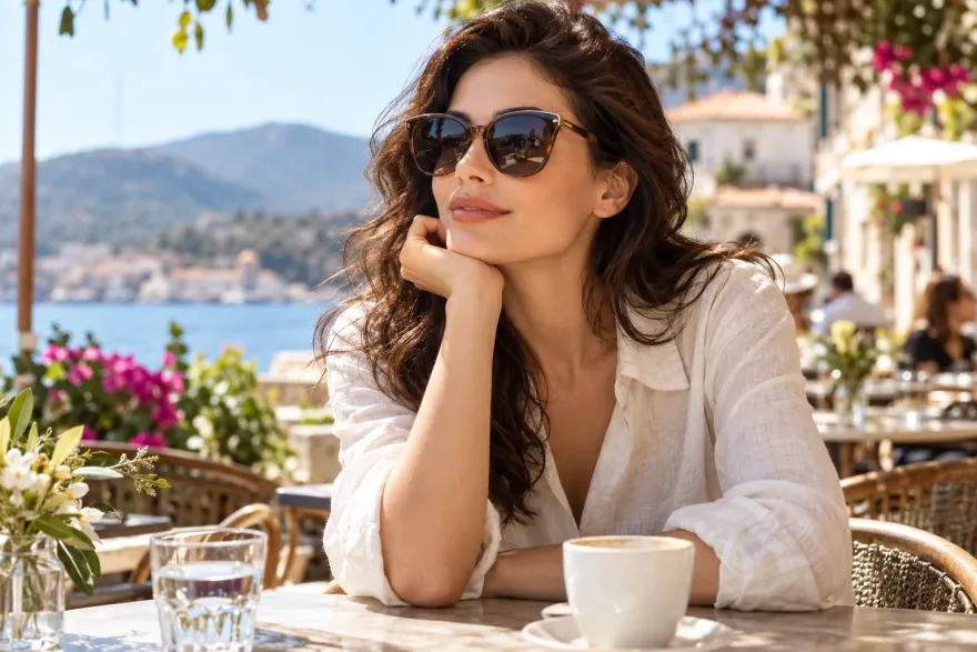 Güneş gözlüğü reklamı için model başvurusu