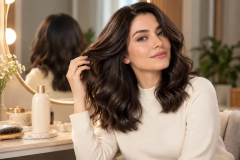 Şampuan reklamı için saç modeli başvurusu